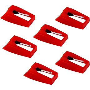 LUTER 6 Pieces Record Player Needle Turntable Needles Record Player Stylus Record Player Needle Replacement Accessories for Vinyl Record Player (Red) in Kuwait