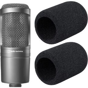 AT2020 Pop Filter Windscreen - Furry Windscreen/Fur Foam Wind Cover for Audio Technica Microphone AT2020+ AT2035 AT4040 by YOUSHARES