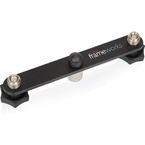 Gator Frameworks 1-to-4 Mic Mount Bar with Standard 5/8-Inch Thread Suitable for Most Microphone Stands Boom Arms (GFWMIC1TO4)