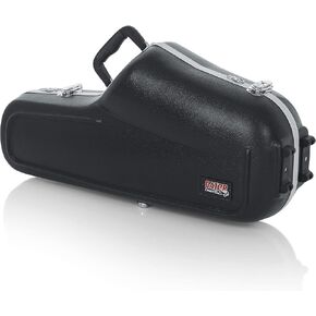 Gator Cases Lightweight Molded Alto Saxophone Case with Locking Latch and Plush Lined Interior; (GC-ALTO SAX)