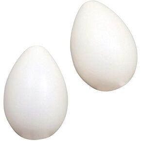 Latin Percussion LP004-GLO Glow In Dark Egg Shakers 1Pr, White in Kuwait
