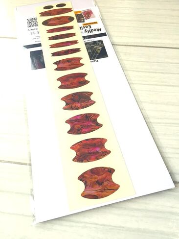 Jakamoto Oval Crown Block Base Position Mark Musical Instrument Inlay Sticker (MX) FB-298OC-MX in Saudi Arabia