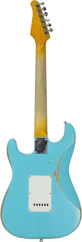 Sawtooth ES Relic Electric Guitar, Aero Blue with Tortoise Pickguard in Saudi Arabia