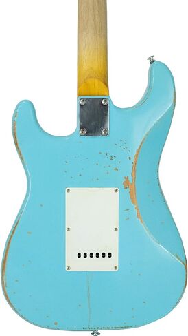 Sawtooth ES Relic Electric Guitar, Aero Blue with Tortoise Pickguard in Saudi Arabia