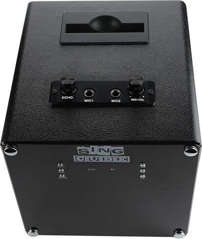 RockJam SingCube 10 Watt Rechargeable Bluetooth Lights, Microphone and Voice Changer, 10W Karaoke Machine (RJPS100) in Saudi Arabia