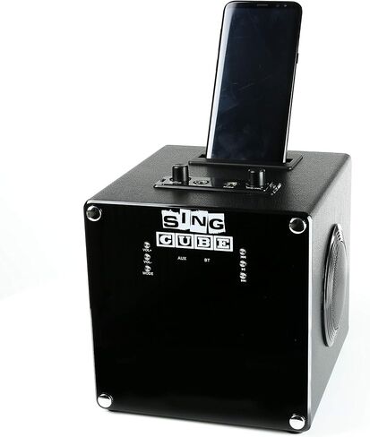 RockJam SingCube 10 Watt Rechargeable Bluetooth Lights, Microphone and Voice Changer, 10W Karaoke Machine (RJPS100) in Saudi Arabia