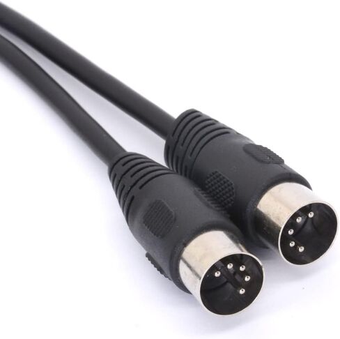 GLHONG MIDI Y Splitter Cable Adapter, Din 5 Pin Female Jack to Dual 2 Male Plug Socket MIDI Cable for MIDI Mixers,MIDI Keyboards,Music Mixers Electronic Pianos in Saudi Arabia