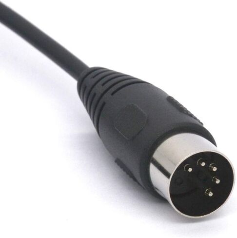 5 Pin Midi to RCA Cable, 5-Pin Din Male to 2 RCA Phono Male Plugs Audio Lead Cord for Bang & Olufsen, Naim, Quad, Stereo Systems in Saudi Arabia