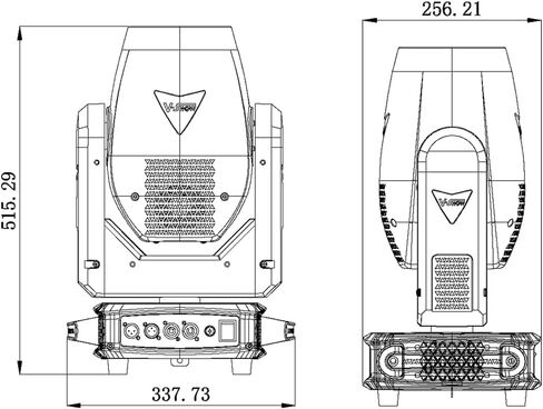 V-Show T911 Pioneer 300W شعاع متحرك رأس ضوء - MSD فضي 300 LL 14r شاربي ستيج رأس متحرك DMX أضواء حفلات المسرح لعرض DJ ديسكو بار in Kuwait