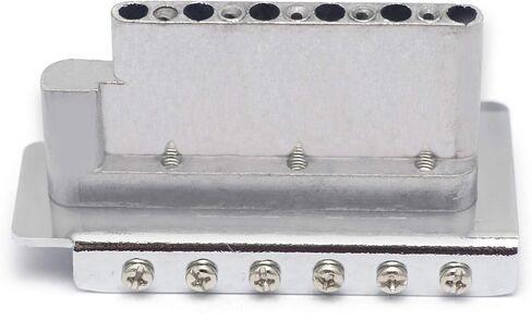 Metallor 6 سلاسل خمر لجام Tremolo Bridge كامل الحجم من الصلب لStrat SQ Style قطع الغيتار الكهربائي استبدال مع شريط وامي كروم. in Kuwait
