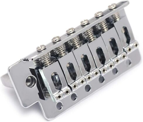 Metallor 6 سلاسل خمر لجام Tremolo Bridge كامل الحجم من الصلب لStrat SQ Style قطع الغيتار الكهربائي استبدال مع شريط وامي كروم. in Kuwait