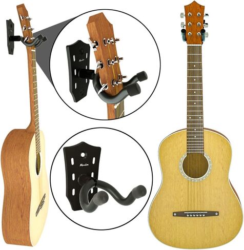 حامل جيتار على الحائط 3 قطع، حامل جيتار على شكل رأس جيتار، حامل جيتار معدني قوي للجدار، حامل جيتار جداري لاستخدام الجيتار الصوتي والكهربائي القيثارة المندولين في المنزل والاستوديو (3) in Kuwait