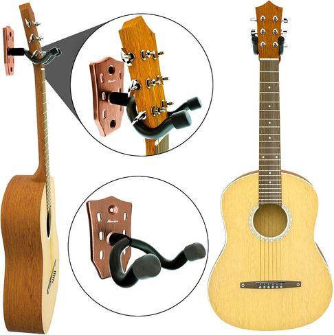 Guitar Wall Mount 3-Pack, Guitar Hanger Guitar Head Shaped, Sturdy Metal Guitar Holder for Wall, Guitar Wall Hanger Stand for Using Acoustic & Electric Guitar Ukulele Mandolin at Home and Studio (3) in Saudi Arabia