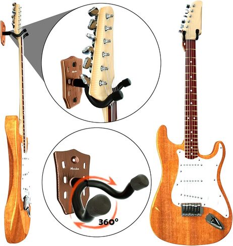 Guitar Wall Mount 3-Pack, Guitar Hanger Guitar Head Shaped, Sturdy Metal Guitar Holder for Wall, Guitar Wall Hanger Stand for Using Acoustic & Electric Guitar Ukulele Mandolin at Home and Studio (3) in Saudi Arabia