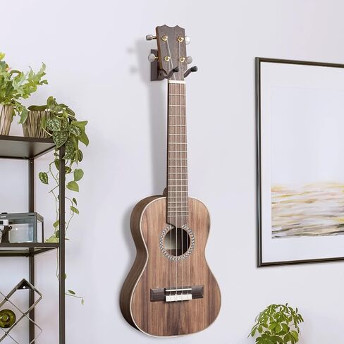2 حزمة غيتار جدار جبل شماعات - Ait-u المهنية على شكل حرف V الغيتار شماعات جدار جبل قابل للتعديل حامل جدار الغيتار هوك مع قاعدة من الخشب الصلب للقيثارات الصوتية باس القيثارة in Kuwait