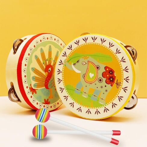 6 قطع من عصا الطبل المصاصة المصنوعة من اللباد براس اسفنجي من البلاستيك، مطرقة تيمباني، عصي طبول قرعية يدوية للاطفال، ملحقات الالات الموسيقية للاطفال in Kuwait