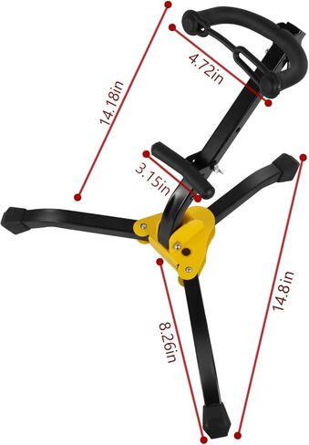 حامل ألتو/تينور ساكس - قابل للطي (12") & قابل للتعديل - تصميم قاعدة مثلثة من KUWAN in Kuwait