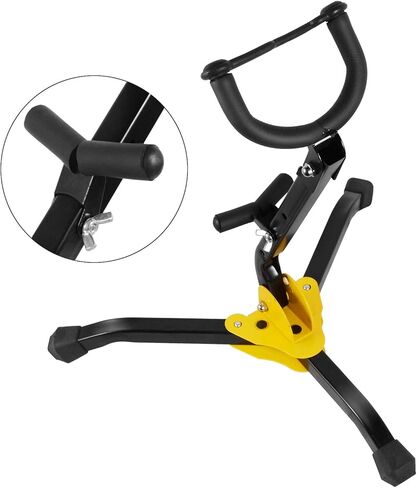 حامل ألتو/تينور ساكس - قابل للطي (12") & قابل للتعديل - تصميم قاعدة مثلثة من KUWAN in Kuwait