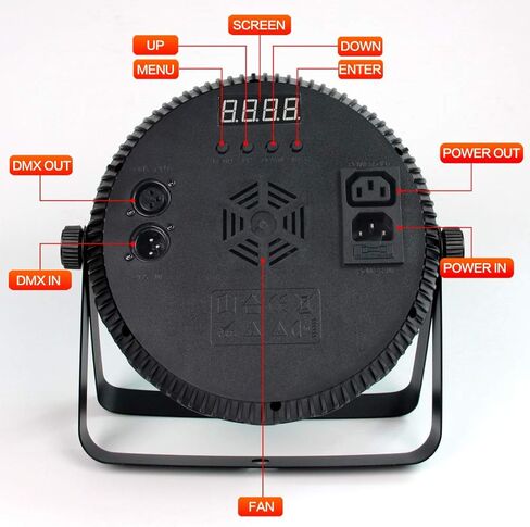 أضواء المسرح LED، 72 وات أضواء بارعة عالية السطوع DJ Disco Up إضاءة المسرح ضوء الصوت المنشط ستروب RGB يمكن أن تضيء مع جهاز تحكم عن بعد وDMX متوافق مع 7 قنوات 7 وضع لعرض بار نادي الزفاف in Kuwait