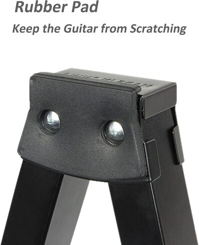 Farcaya Guitar Stand Floor Foldable A Frame Metal Guitar Stand Holder Universal for Acoustic Classical Electric Bass Guitars in Kuwait