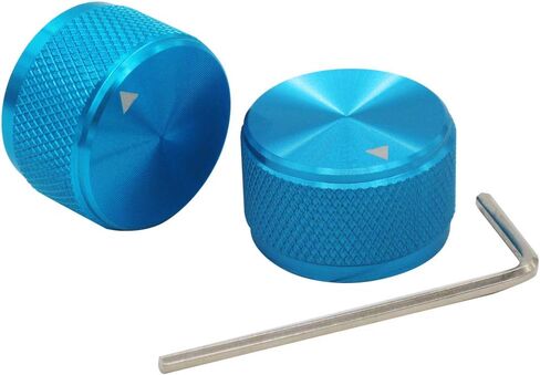 mxuteuk 4pcs Black Guitar Knobs Aluminum Alloy Potentiometer Control knurled Knob Volume Audio Electric Guitar Bass Screw Type 25 x 15.5mm (d*h) KNOB-03-25BK in Saudi Arabia