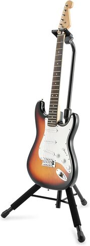 Hercules GS415BPLUS AutoGrip System Guitar Stand & Elixir® Strings 16545 Acoustic Phosphor Bronze Guitar Strings with NANOWEB® Coating, 3 Pack, Light (.012-.053) in Kuwait