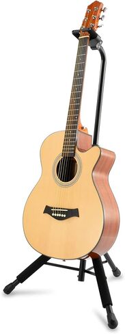 Hercules GS415BPLUS AutoGrip System Guitar Stand & Elixir® Strings 16545 Acoustic Phosphor Bronze Guitar Strings with NANOWEB® Coating, 3 Pack, Light (.012-.053) in Kuwait