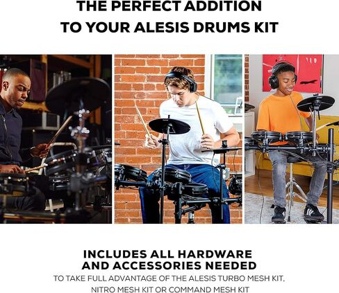 مجموعة Alesis Drum Essentials - حزمة ملحقات مجموعة الطبول الكهربائية الكاملة بما في ذلك عرش الطبل وسماعات الرأس على الأذن in Kuwait