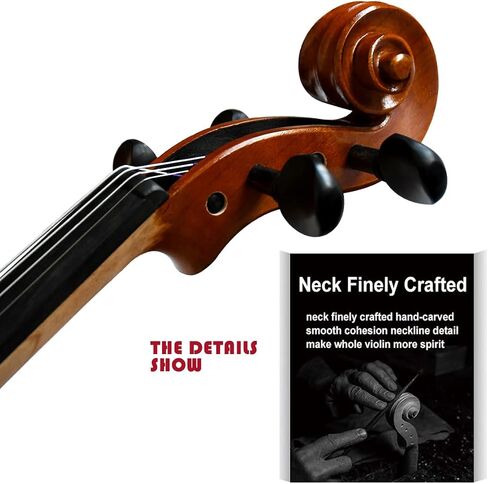 اليس كمان من الخشب الصلب مصمم للمبتدئين/الطلاب مع هيكل صلب من الصنوبري (4/4/حجم كامل) in Kuwait