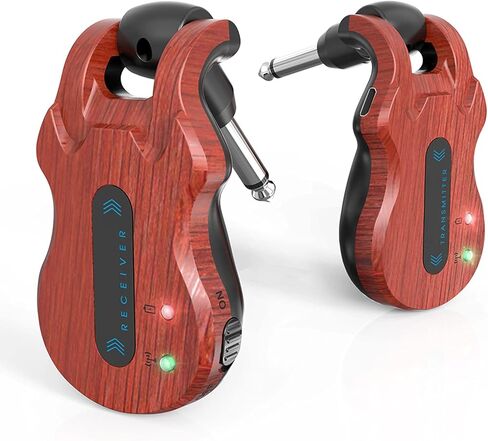 Sumina Wireless Guitar System Audio Digital Guitar Receiver مدمج ببطارية قابلة لإعادة الشحن 100 قدم in Kuwait