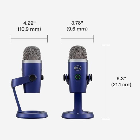 ميكروفون USB Blue Yeti Nano Premium للتسجيل والبث - أزرق زاهي (متجدد) in Saudi Arabia