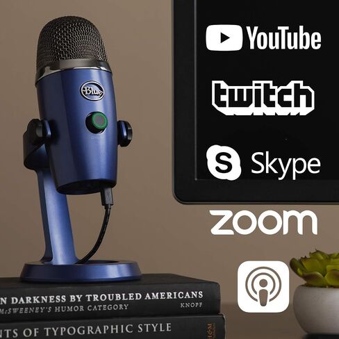 ميكروفون USB Blue Yeti Nano Premium للتسجيل والبث - أزرق زاهي (متجدد) in Saudi Arabia