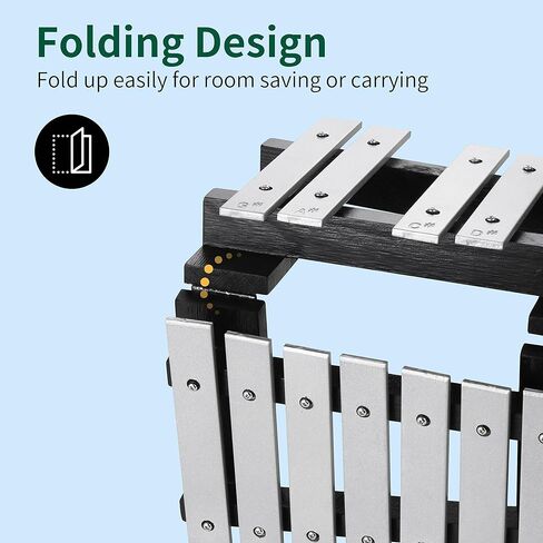 مجموعة أدوات قرع إكسيليفون فيبرافون من جلوكنسبيل، 30 ملاحظة قابلة للطي للبالغين والأطفال - تتضمن مطرقتين وحقيبة حمل in Kuwait