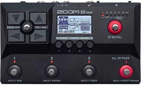 مجموعة مكبرات الصوت Zoom B2 الأربعة ودواسة محاكي FX مع سماعة رأس Polse Studio، و12 قطعة جيتار من Fender، وكابل أدوات Kopul 10 بوصات ووصلة Hosa 6 بوصة Pro (1/4 بوصة) in Saudi Arabia