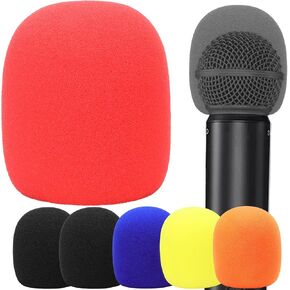 6 PCS Handheld Microphone Windscreen - Mic Pop Filter for Studio Microphone, Bluetooth Handheld Microphone and Wireless Handheld Microphone, Microphone Cover for Singing Handheld Mic by YOUSHARES