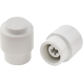 Musiclily Pro Guitar Vintage Barrel Tele Switch Tips 3 Way Switch Caps Switch Knobs for Import Squier Tele Style Electric Guitar, Aged White (Set of 2)