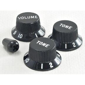 ToneShaper Fender Knob Set, Strat, Black in Saudi Arabia