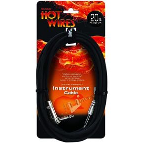 كبل آلة الغيتار 0.635 سم من On-Stage Hot Wires 1/4 بوصة، 3 أقدام