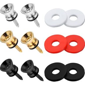 يتضمن جزء حزام الجيتار من كانومو 3 أزواج من دبابيس نهاية حزام الجيتار و3 أزواج من مكعبات حزام الجيتار المطاطي، متعدد الألوان (رأس مسطح) in Kuwait