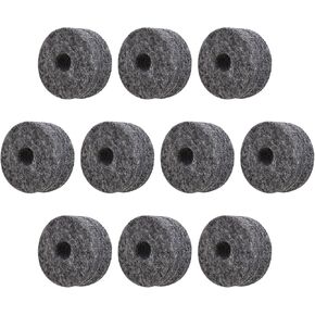 10pcs Frame Drum Cymbal Cotton Pad 15mm Thick Felt Washer Sleeve Pad Black Center Hole 10mm/0.39inch in Saudi Arabia