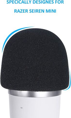 مرشح YOUSHARES Razer Seiren Mini Pop - غطاء واقي أمامي من إسفنج الميكروفون متوافق مع ميكروفون Razer Seiren Mini Streaming لمنع الانفجارات in Kuwait