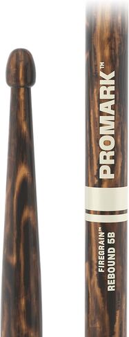 ProMark Drum Sticks - Rebound 5A Drumsticks - FireGrain For Playing Harder, Longer - No Excess Vibration - Lacquer Finish, Acorn Tip, Hickory Wood - Drum Sticks Set - Buy 3 Pairs Get 1 Free in Saudi Arabia