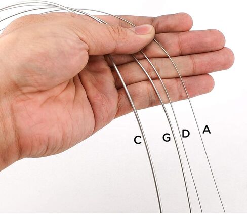 مجموعة عالمية من سلسلة التشيلو LUTER 4/4 سلسلة فضية كلاسيكية (ADGC) قلب فولاذي مع رأس كروي مطلي بالنيكل لأداة التشيلو in Kuwait