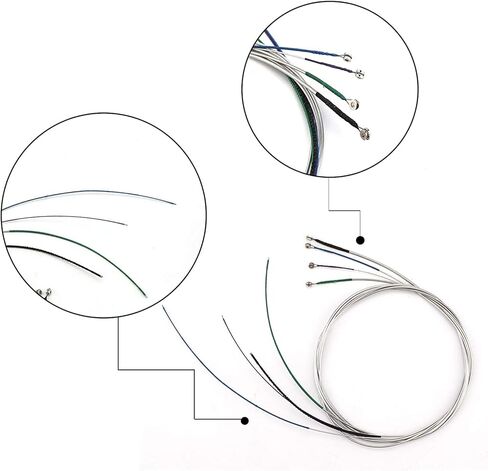مجموعة عالمية من سلسلة التشيلو LUTER 4/4 سلسلة فضية كلاسيكية (ADGC) قلب فولاذي مع رأس كروي مطلي بالنيكل لأداة التشيلو in Kuwait