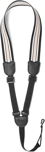 حزام قيثارة بمشبك على شكل حرف J قابل للتعديل باطوال مختلفة وحزام قيثارة بدون ثقب لحفلة السوبرانو وتينور والقيثارة (ذهبي فاتح/ابيض) in Kuwait