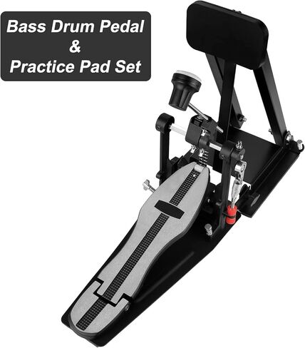 ضمادات عملية تشكاهازو باس الطبل، دواسة باس قابلة للطي للتدريب - شعور حقيقي عالي الكثافة مطاط الارتداد in Kuwait