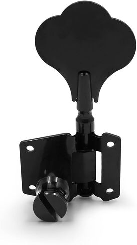 4R Bass Tuning Pegs Vintage Open Geared Locking Keys 4-in-line Tuners Machine Heads with 4 Strings Right Hand for Jazz Precision P Bass Replacement, Black in Kuwait