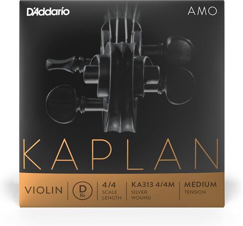 D'Addario Kaplan Amo Violin String - Single A String - KA312 4/4M - Violin Strings - 4/4 Scale, Medium Tension in Kuwait