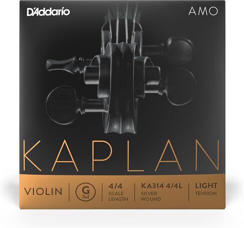D'Addario Kaplan Amo Violin String - Single A String - KA312 4/4M - Violin Strings - 4/4 Scale, Medium Tension in Kuwait