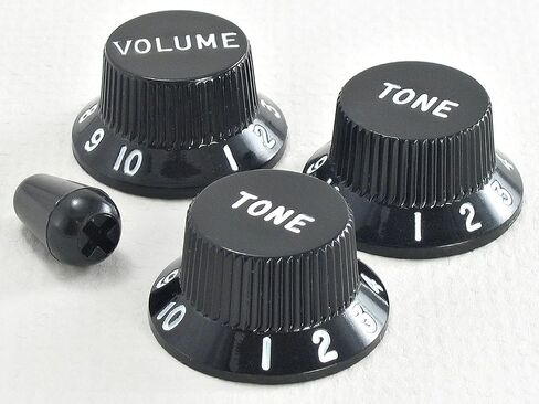 ToneShaper Fender Knob Set, Strat, Black in Saudi Arabia